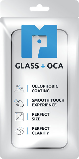 OCA MP Schutzglas für Apple Watch Series 7, 8 und 9 mit 41mm Display, Schwarz und Transparent - Bild 1