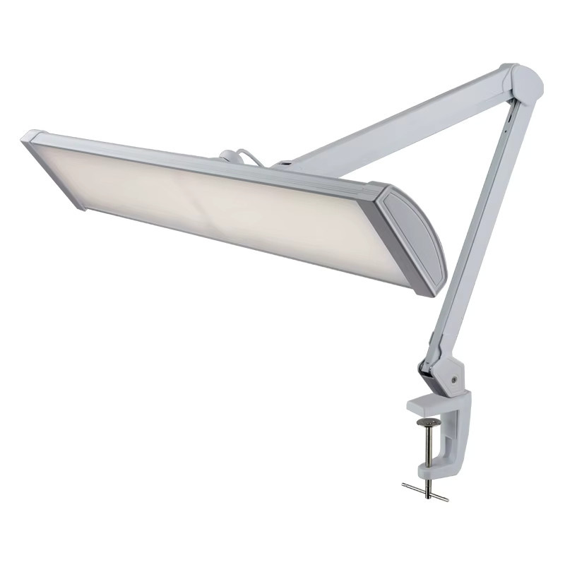 Professionelle 45W LED-Arbeitsleuchte in Weiß mit Touch-Steuerung, dimmbar und einstellbarer Farbtemperatur (CCT 3000K-6500K) als Klemmleuchte für die Schmuck-Werkbank - Bild 2