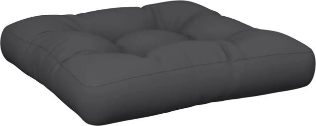 vidaXL Palettenkissen Schwarz aus Polyester, B/T/H: 61,5 x 60 x 10 cm - Bild 1