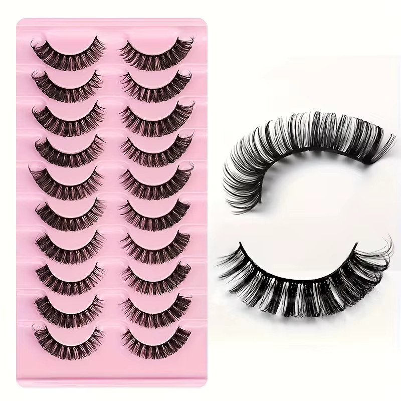 JIEFUXIN DD Curl Wimpern, 10 Paar, Natürlicher Look - Bild 5