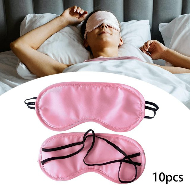 Schlaf-Augenmaske Einweg, 50 Stück, pink, Unisex - Bild 1