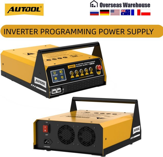 AUTOOL Stromversorgungs- und Programmiergerät BatSupply 120 Ampere in Gelb mit Batteriereparaturmodus und einstellbarer Stromversorgung - Bild 1