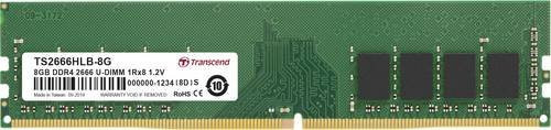 Transcend DDR4 PC-Arbeitsspeicher Modul 8GB 2666MHz Non-ECC 288pin DIMM CL19 Green TS2666HLB-8G - Bild 1