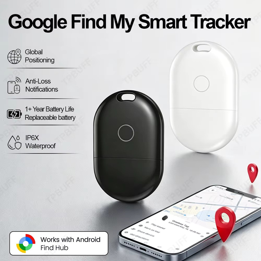 Dual-System Mini GPS-Tracker für Google Find My und iOS Airtag, Anti-Verlust-Gerät in Schwarz für Haustiere, Fahrräder, Taschen und Autos - Bild 3