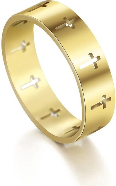 YULIN Ring, Edelstahl, Gold, Unisex - Bild 1