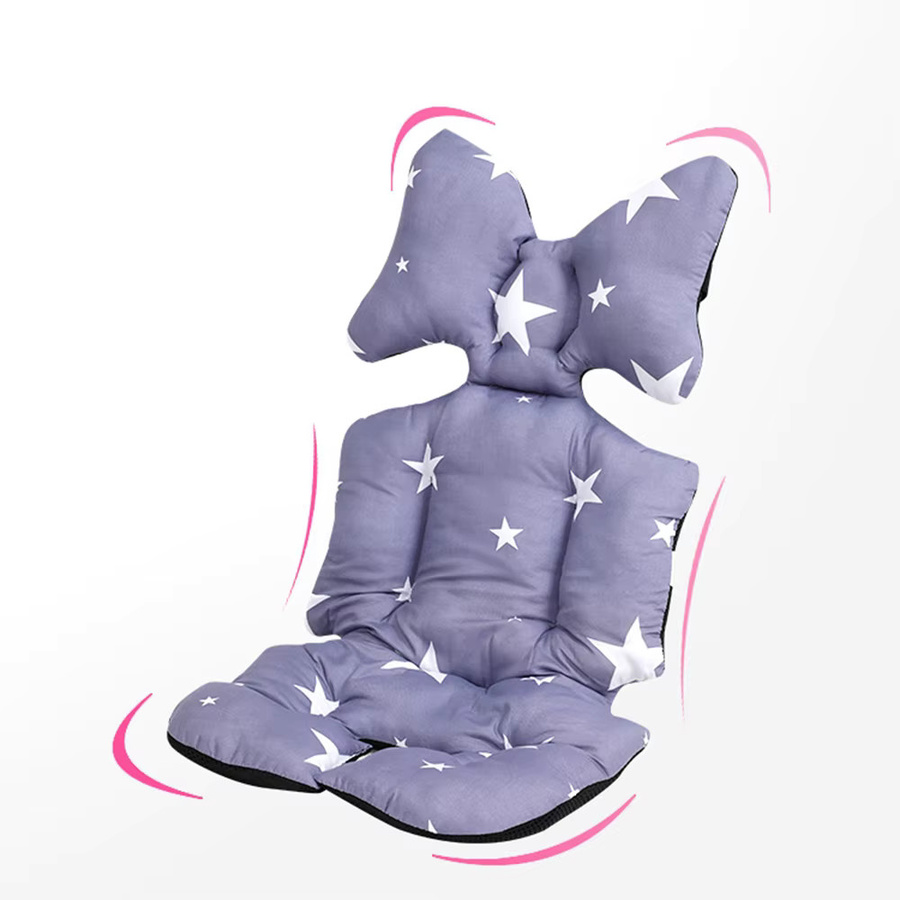 MoShuBe Baumwoll-Kinderwagenkissen und Hochstuhl-Sitzkissen in Pink für dein Baby - Bild 3