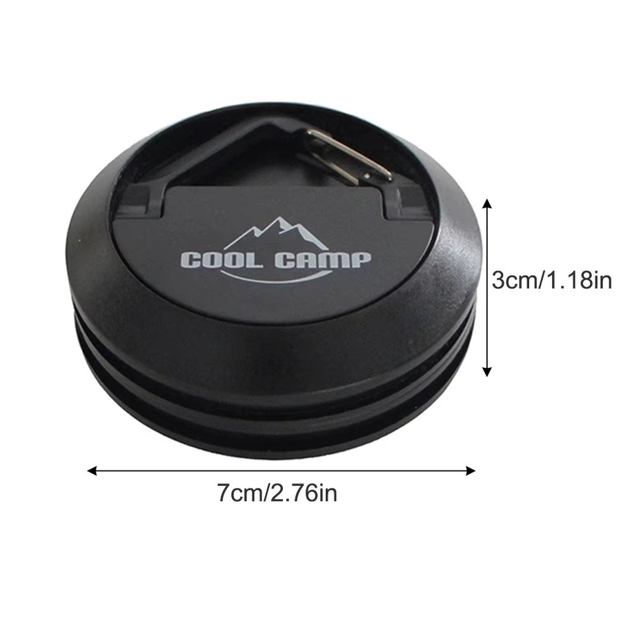 APWIKOGER Magnetischer Zelthaken in Schwarz, erweiterbarer Kleiderbügel mit robustem Erdmagnet für Outdoor-Camping-Überdachungen - Bild 4