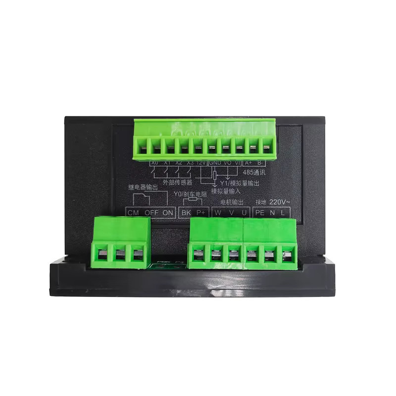 CNMAWAY Frequenzumrichter Elektrischer Wechselrichter mit RS485 und MCU, 1500 W, einphasiger Eingang 220 V, 3-Phasen-Ausgang, Farbe: Schwarz - Bild 3
