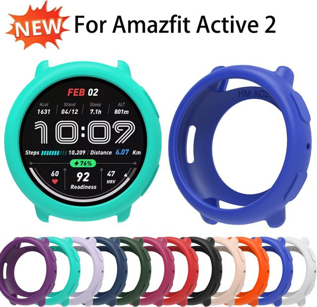 Huami Silikon-Schutzhülle für Amazfit Active 2, Schwarz, Unisex - Bild 1
