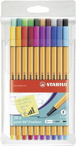 Stabilo point 88 Fineliner Set mit 20 Stück in Multicolor - Bild 1