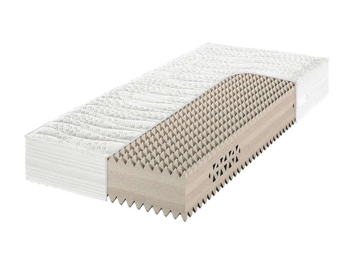 PYRAMEDUS® KS Cold Foam Matratze in Weiß mit abnehmbarem Bezug, B/T: 200 x 200 cm - Bild 1