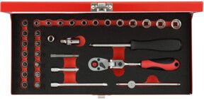 Gedore RED Steckschlüsselsatz 1/4" 33-teilig R49044033 - Bild 2