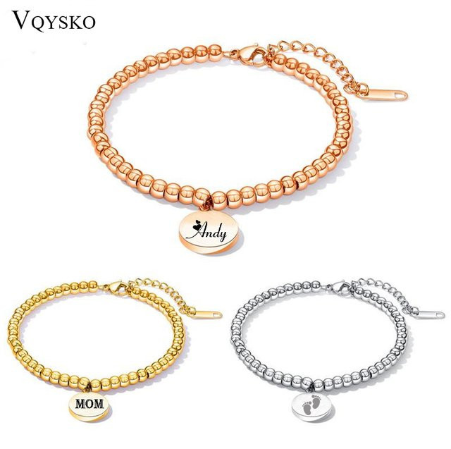 VQYSKO Armband, Perlen, Edelstahl, Damen - Bild 1