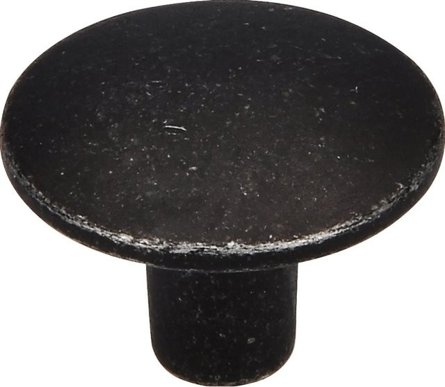 Siro Möbelknopf aus Metall in Zink und Matt, Durchmesser: 30 mm - Bild 1