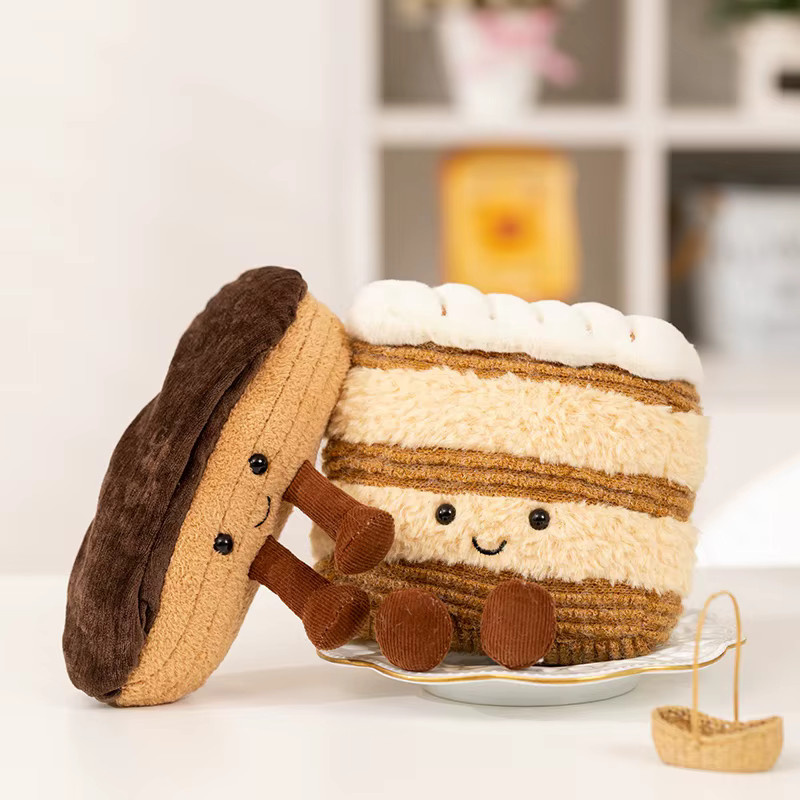 BOOKFONG Bäckerei Plüsch Kuchen Toast Puff Napoleon, Stofftiere - Bild 2