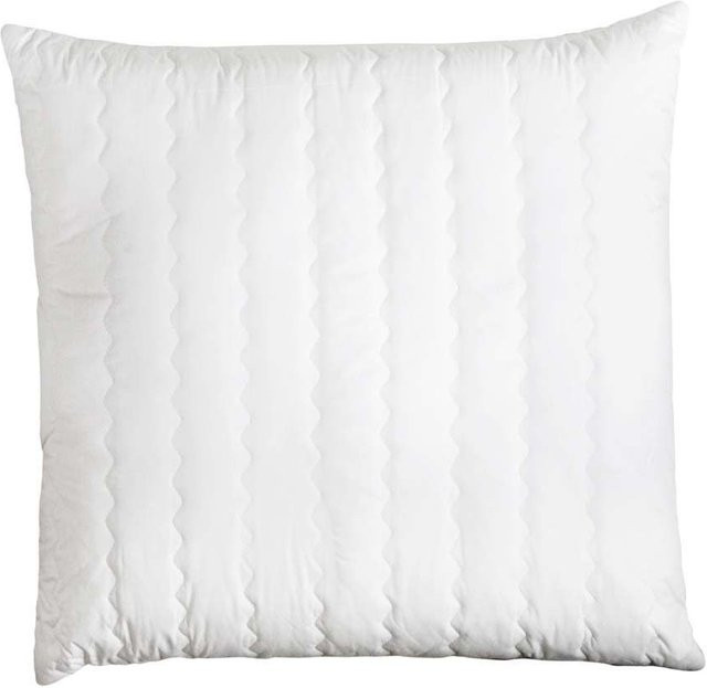 Kopfkissen CENTA-STAR SPORT LINE in Weiß, B/B/H: 80 x 80 cm, mit Daunen, Federn und Mikrofaser, Baumwollbezug - Bild 1