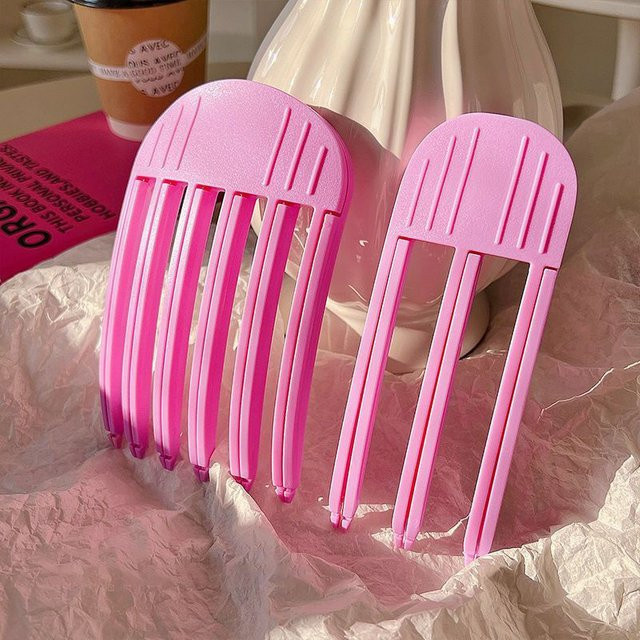 Haar Clip Styling Werkzeug für Pony und Flechten, Rosa - Bild 1
