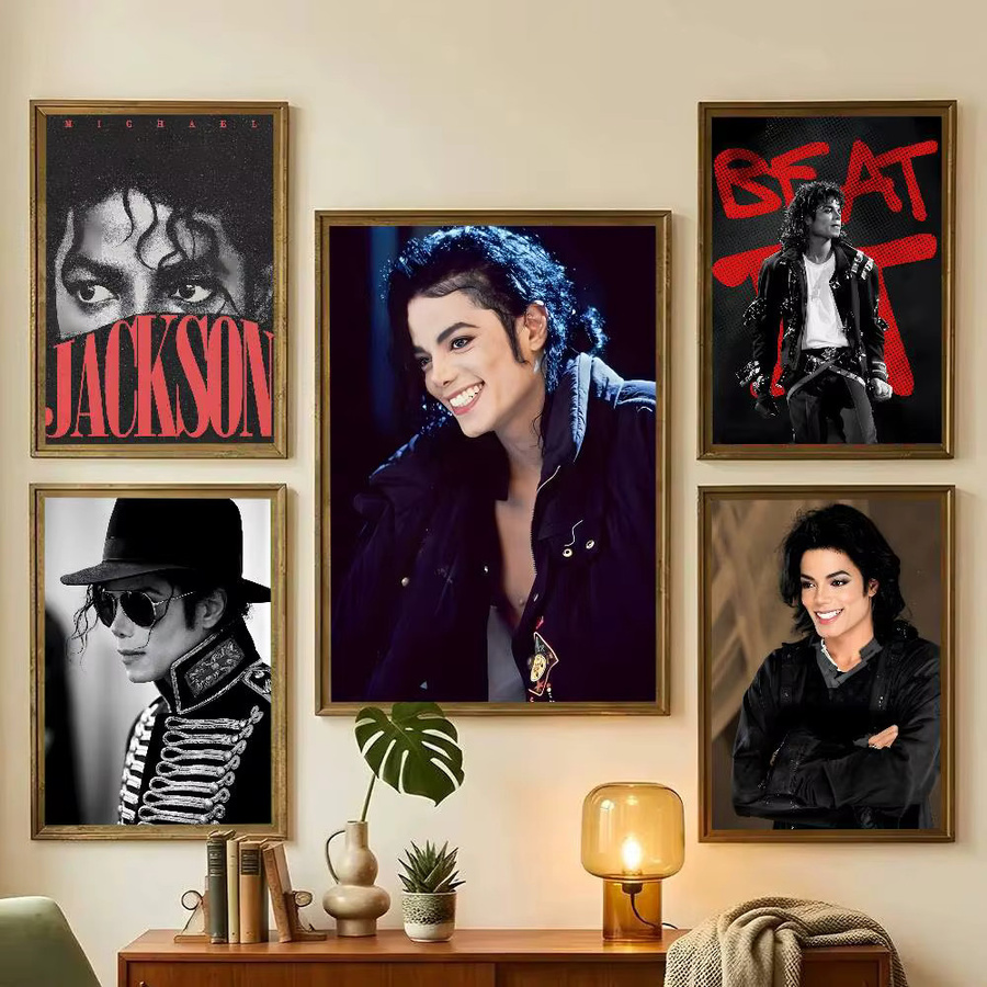 Michael Jackson Vintage-Poster-Aufkleber in Multicolour als wasserfeste Wandkunst für dein Wohnzimmer oder Schlafzimmer - Bild 2
