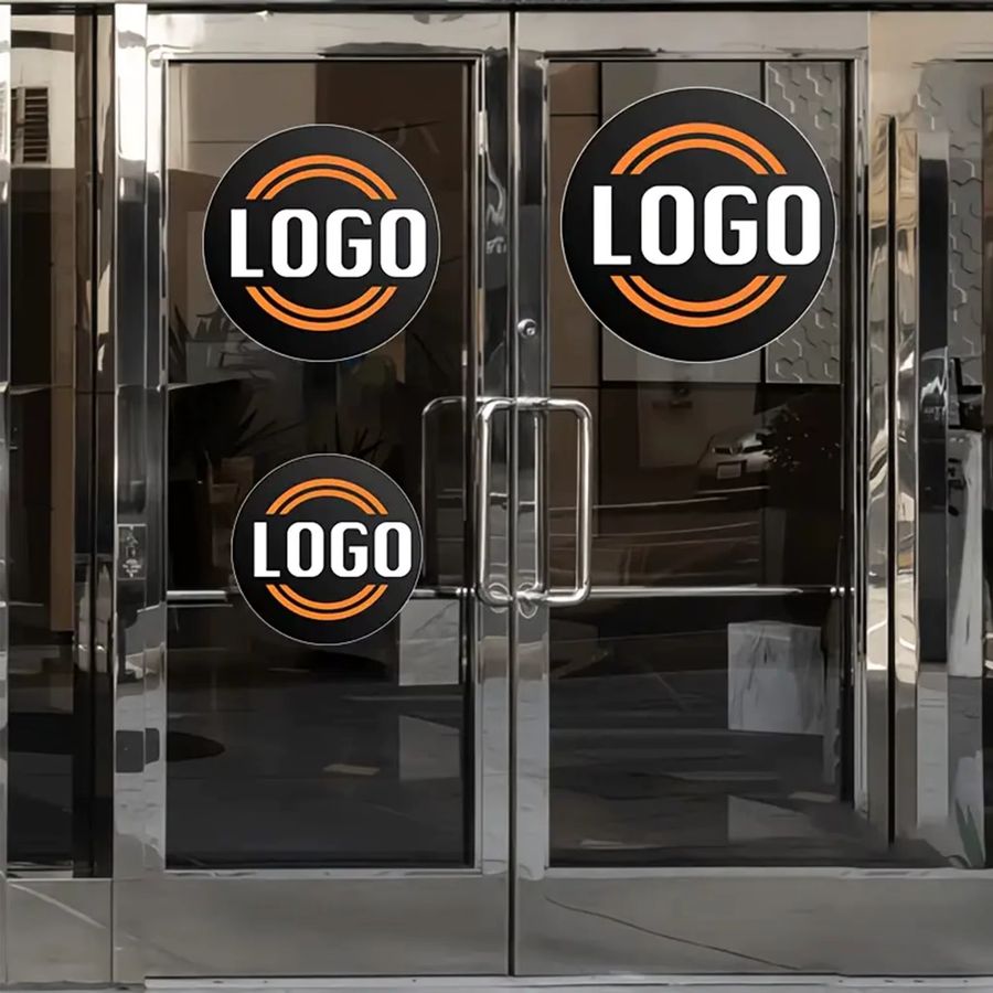 Personalisierter runder Aufkleber mit eigenem Logo wasserdicht für Fenster und Wände von Custom Image Shop Company - Bild 6