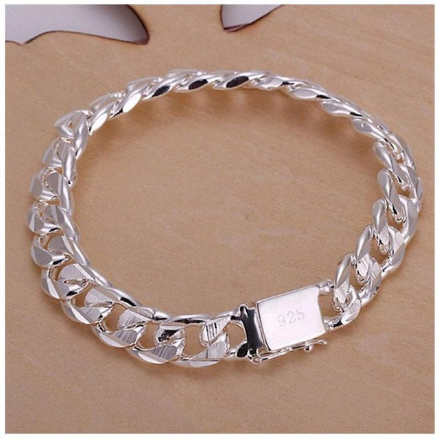 Wucifang Jewelry Armband, 925 Silber, 21 cm, Unisex - Bild 1