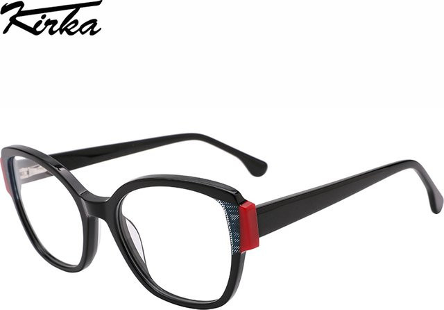 Kirka WD4241 Korrektionsbrille Cat Eye, Acetat, Vollrand, Damen - Bild 1