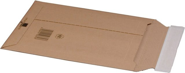 PROREGAL Versandtaschen aus Wellpappe in Braun mit Selbstklebeverschluss und Aufreißfaden, 100 Stück, A4, Variable Höhe - Bild 1