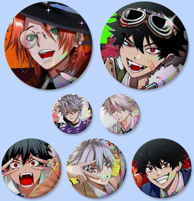 Kayou Manga Phantom Busters Abzeichen, Runde Cosplay-Pins, Brosche - Bild 1