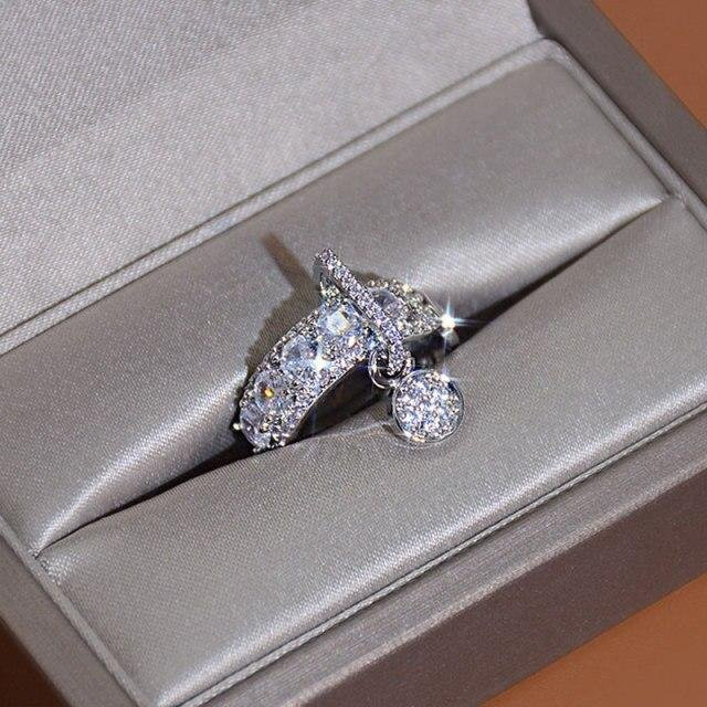 Juang Ring, Silber, Zirkonia, Damen, grau - Bild 1