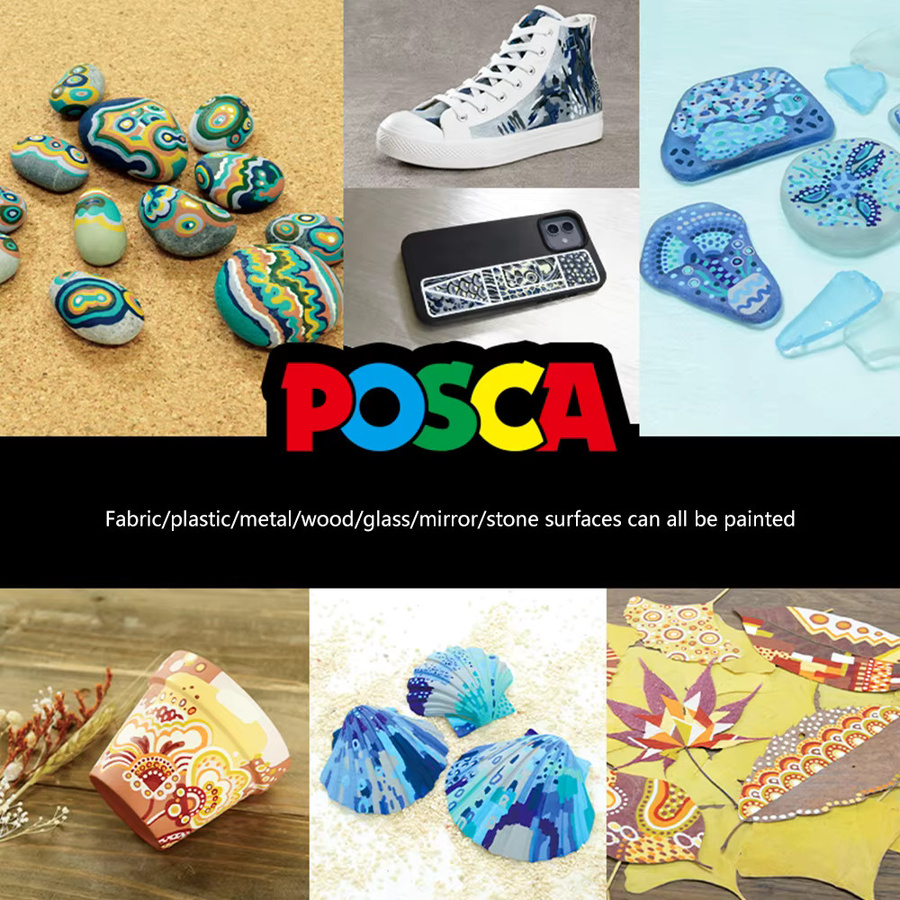 POSCA Acrylmarker Set PC-5M mit Bullet-Spitze, 8 Stück, Multicolour - Bild 2