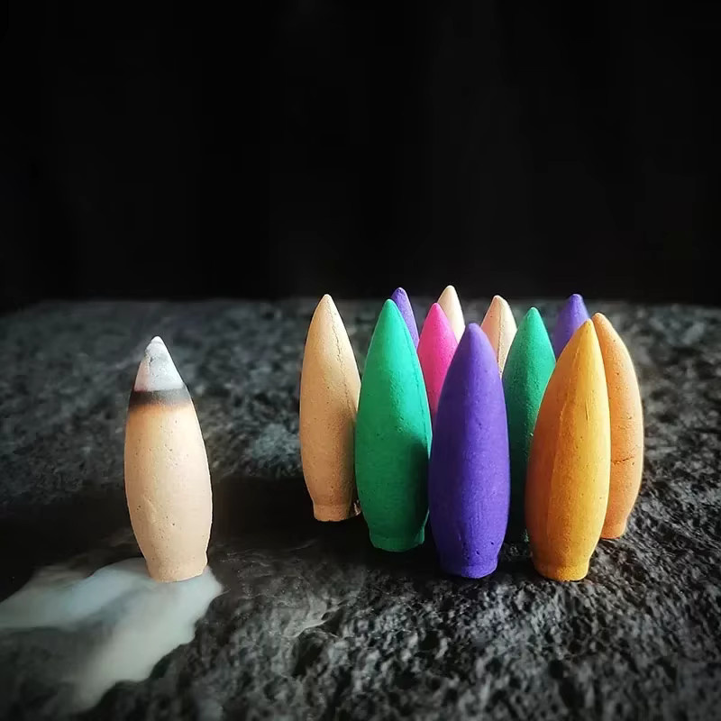 YXYMCF Plus Turm-Räucherkegel für Rückfluss-Räuchergefäße, 10 Stück, Lavendel und Jasmin für Meditation und Aromatherapie - Bild 2