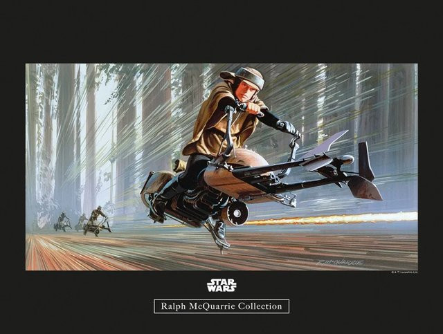 Komar Wandbild Star Wars Speeder Paper Poster Multicolor B: 40 cm, H: 30 cm - Bild 1