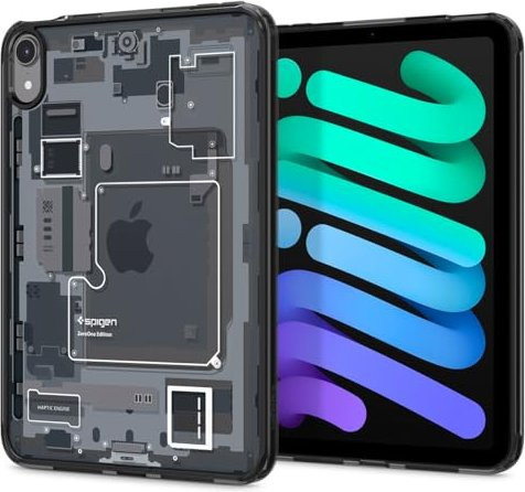 Spigen Ultra Hybrid Schutzhülle für iPad Mini 7 und iPad Mini 6, halbtransparent, stoßfest mit Air Cushion Technologie und Kameraschutz, kompatibel mit Apple Pencil - Bild 1