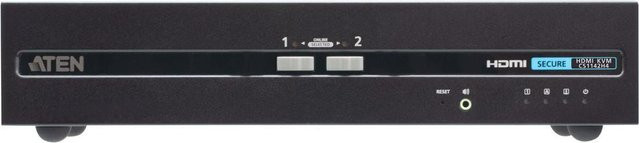 ATEN CS1142H4 2-Port USB HDMI Dual Display KVM-Switch in Schwarz mit 4K UHD Unterstützung - Bild 1