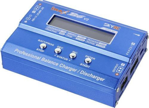 SKYRC B6DC V2 Modellbau-Ladegerät in Blau mit 6A Ladestrom und Timer-Abschaltung für LiPo, LiHV, LiIon, LiFePO, NiCd und NiMH sowie Temperaturüberwachung - Bild 1