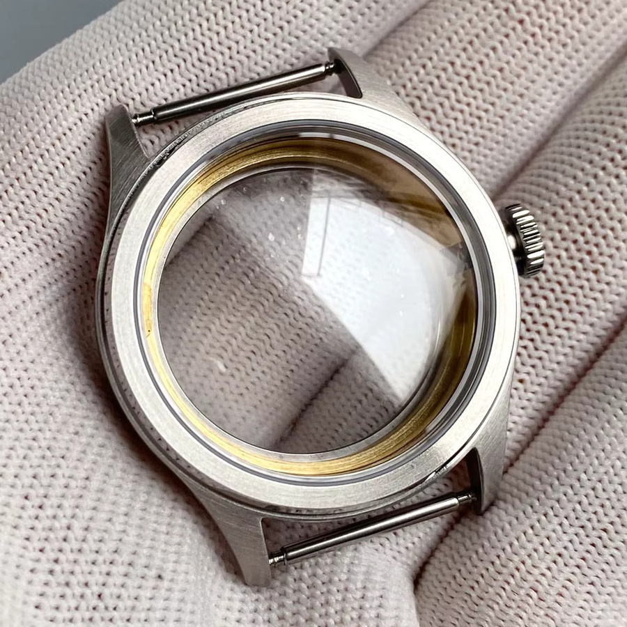 Tandorio Uhrenteile-Set Retro, Edelstahl, 38mm, Saphirglas, 10BAR - Bild 2