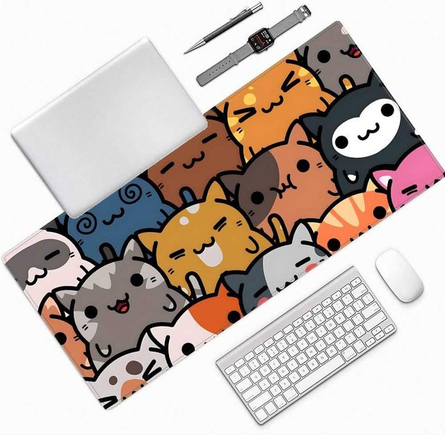 Mairuige Gaming Mauspad XXL Anime Mauspad mit niedlichem Tier-Design in Multicolour - Bild 1