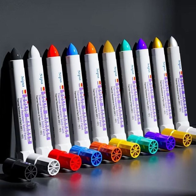 Wasserfester Kunst-Malstift in Lila mit ölbasierter Tinte, hochtemperaturbeständiger fester Farbmarker für Profis - Bild 1