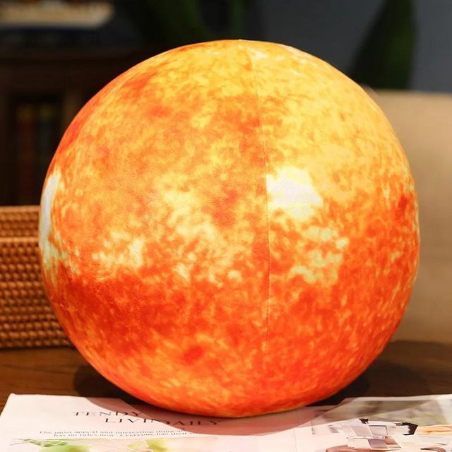 Yiran Health & Beauty Simulation Erde Mond Sonne Mars Merkur Kugel, Plüschtier Kissen, Weltraum, 27cm - Bild 1