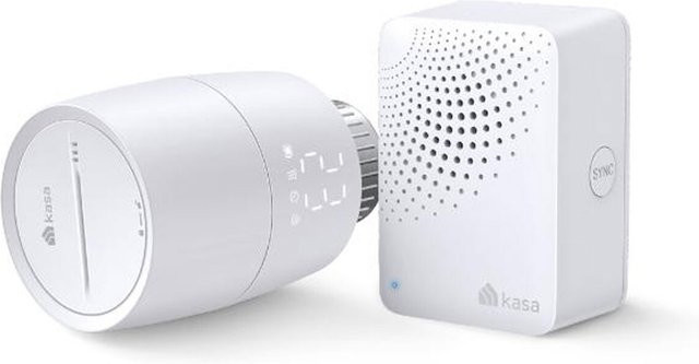 TP-Link Kasa Smart Thermostatisches Heizkörperventil Starter Kit mit WiFi und App-Steuerung, Weiß - Bild 1