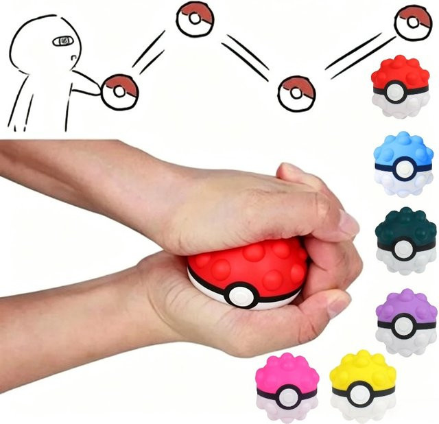 Pokémon Poke Ball, Plüsch / Textil, Rot, Bunt / Mehrfarbig - Bild 1