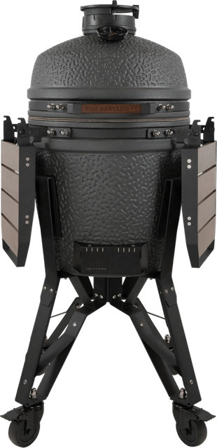 The Bastard VX Medium Complete Kamado-Grill aus Keramik in Anthrazit mit Thermometer und höhenverstellbarem Grillrost - Bild 1