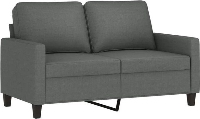 vidaXL 2-Sitzer-Sofa modern in Grau mit Stoffbezug und Metallrahmen, Breite: 138 cm, Höhe: 80 cm, Tiefe: 77 cm - Bild 1