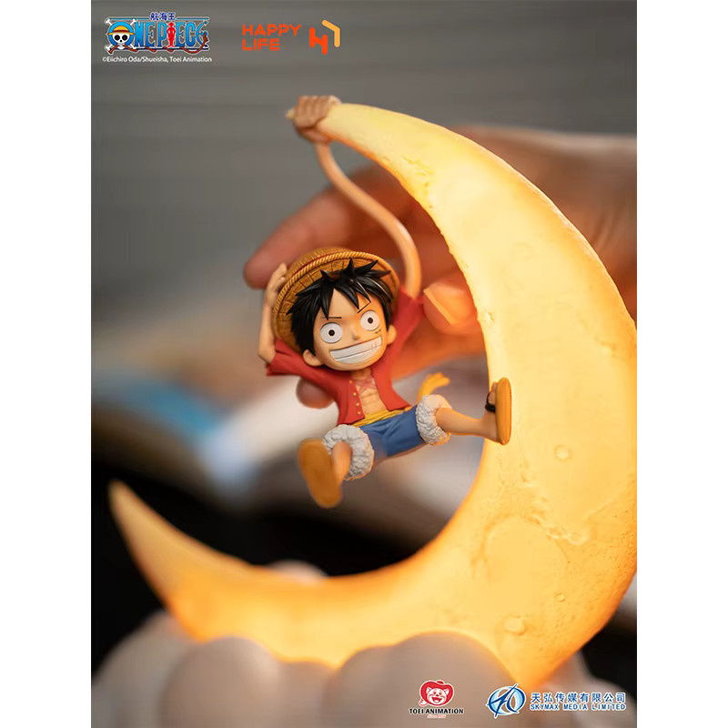 Bandai One Piece Ruffy Magnetsteuerung Nachtlicht, Desktop-Ornament, ab 14 Jahren - Bild 5