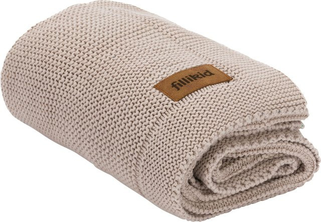 Fillikid Babydecke Strick Beige B/B/H: 80 x 100 cm - Bild 1