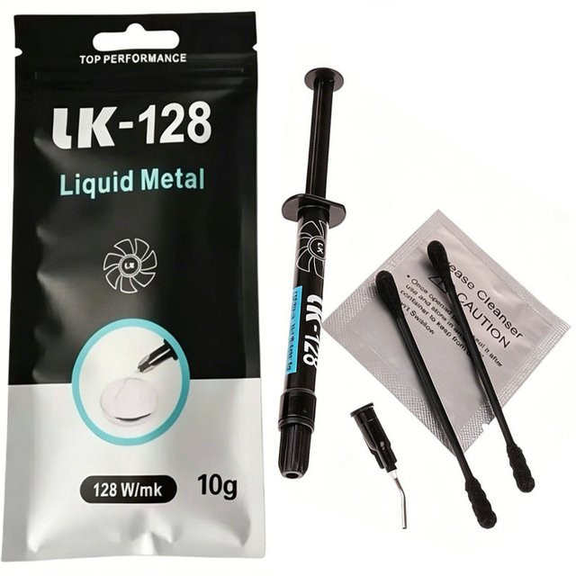 Jiansu LK-128 Flüssigmetall-Wärmeleitpaste in Silber für CPU, GPU, Laptop, PS5 und Desktop-Kühlung - Bild 1