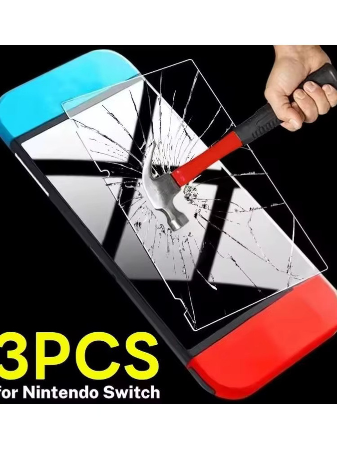 Kratzfester Displayschutz aus gehärtetem Glas für Nintendo Switch OLED und Switch Lite, transparent - Bild 7