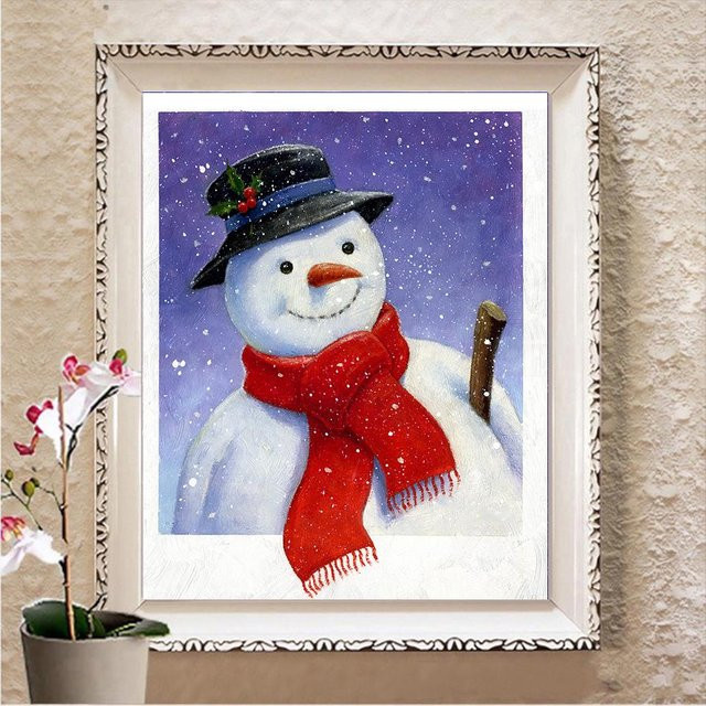 FIYO 5D DIY Diamantmalerei Set mit Weihnachts-Motiv, Multicolour, Breite: 20 cm, Höhe: 30 cm - Bild 1
