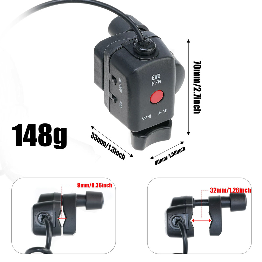 FOTGA EWD Line Controller Kameraobjektiv Fernbedienung für Videofotografie in Schwarz - Bild 2