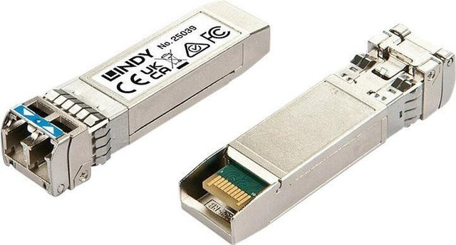 Lindy SFP+ Transceiver-Modul 10 GigE LC Single-Modus 1310 nm bis 10 km Silber (25039) - Bild 1