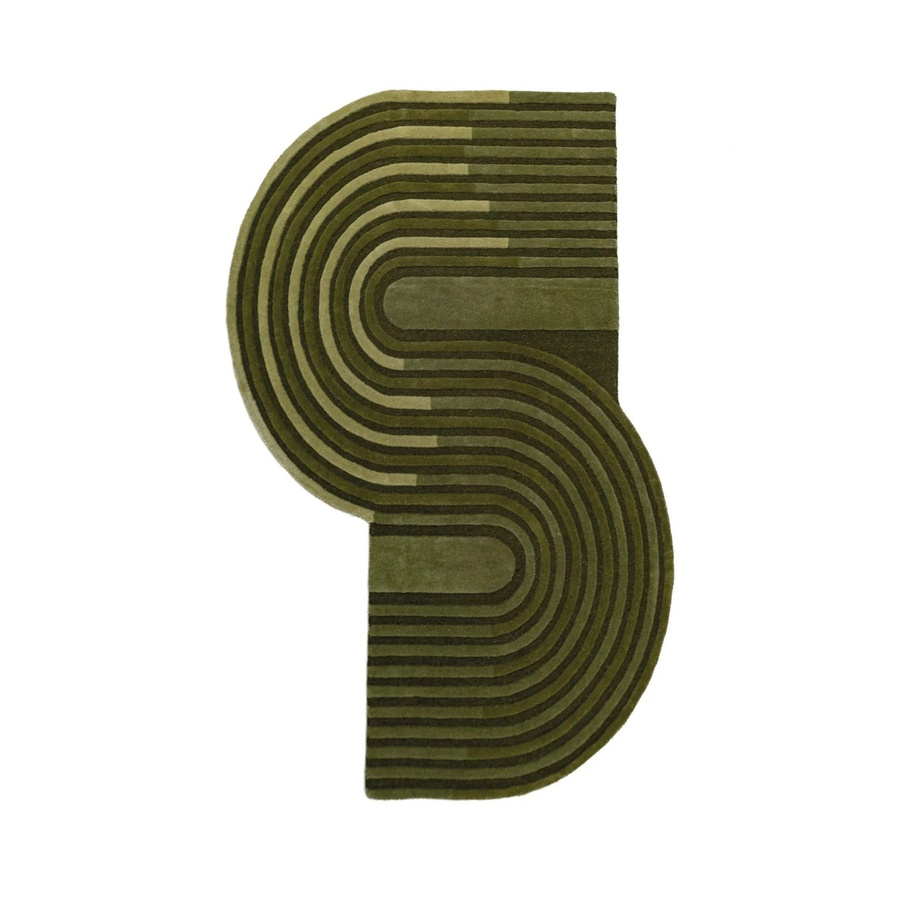 Flair Rugs Wollteppich Conway Retro in Olive mit High-Low-Effekt, B/T: 200 x 290 cm - Bild 2